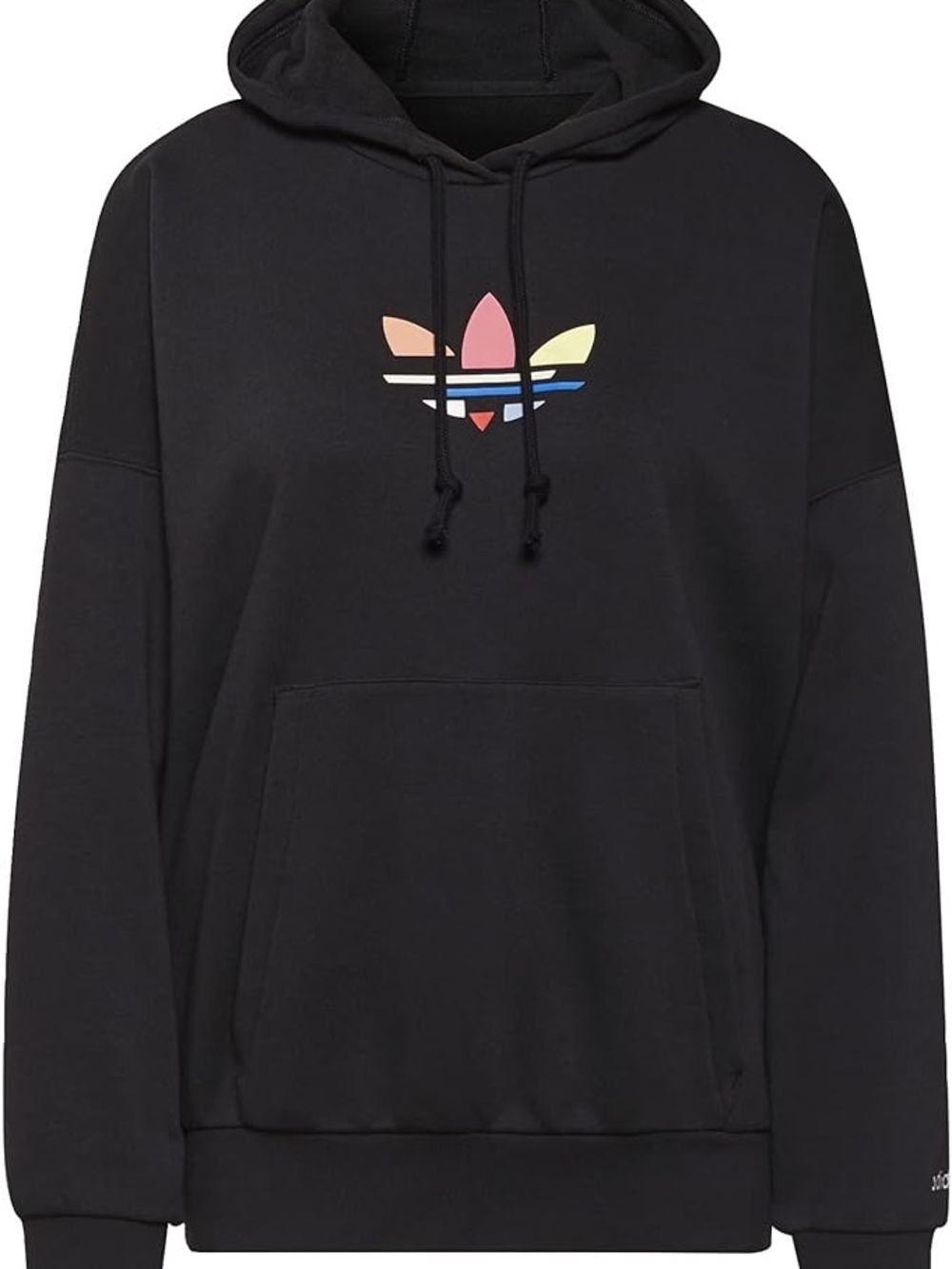 Adidas Originals Trefoil Logo Oversized Hoodie Black Size XL